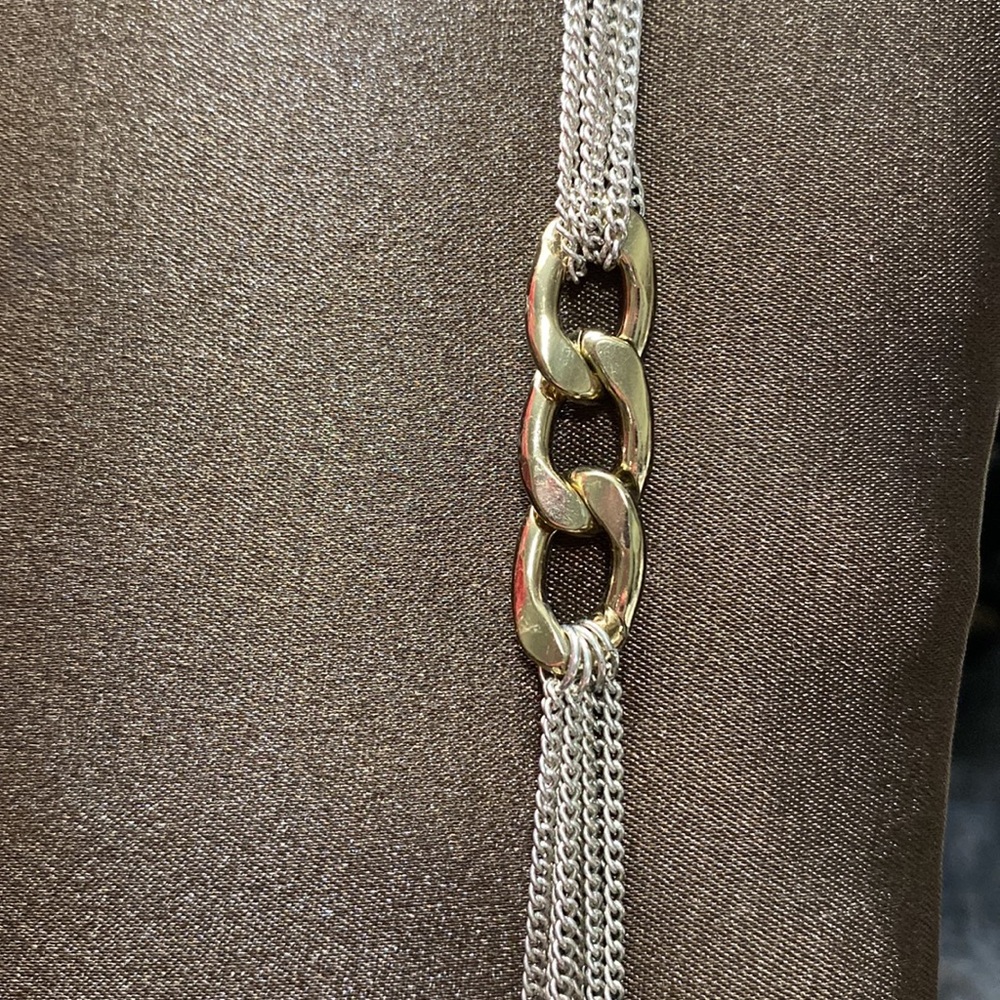 Signed Premier Designs Multiple Strands Silver An… - image 2